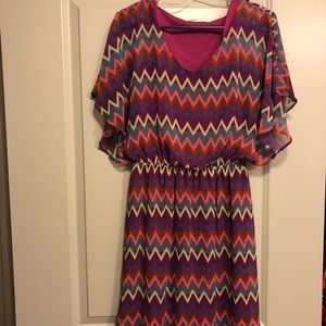 Miami Chevron Dress Size Large